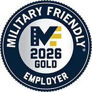 2026 Military Friendly Gold Employer badge